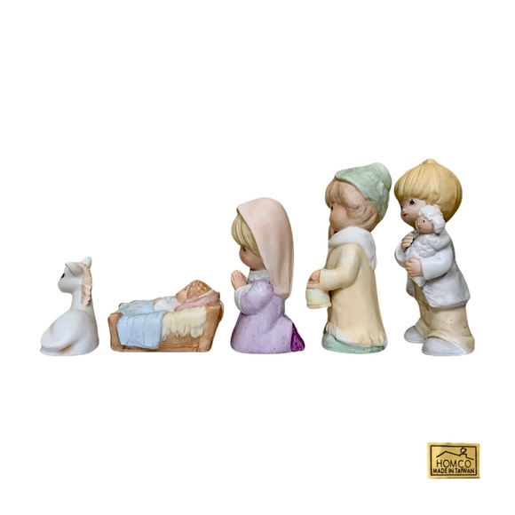 Homco Children's Nativity Scene Figurine Set, (No. 5502), Vintage - (1980's) - Picture 5 of 10